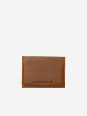 Brązowy portfel skórzany Jack & Jones