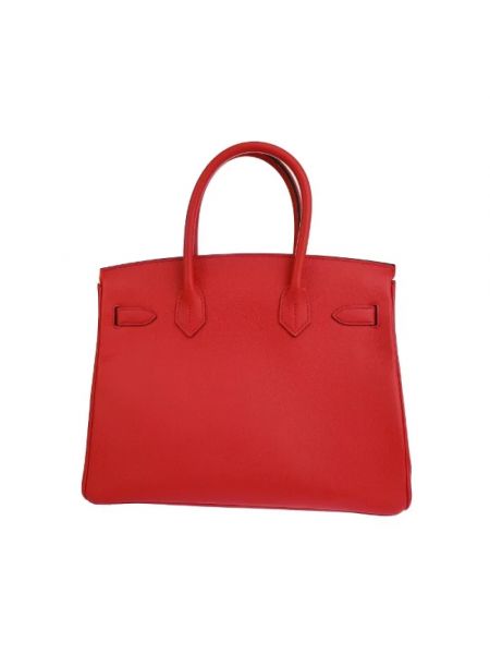 Bolsa de cuero Hermès Vintage rojo