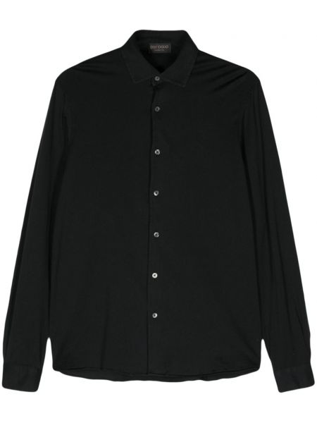 Памучна риза Dell'oglio черно
