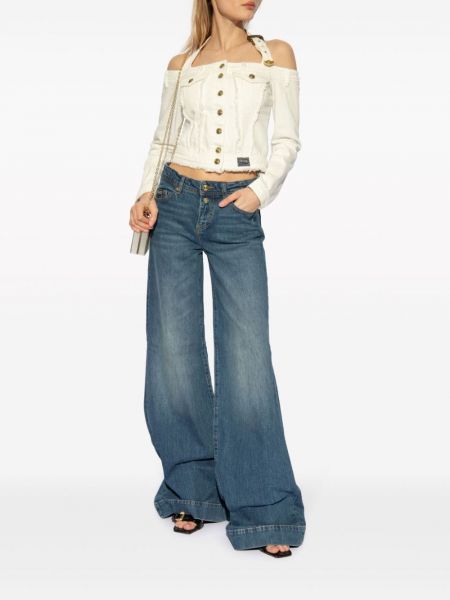 Bavlněný top Versace Jeans Couture