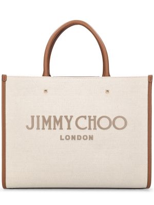 Памучни шопинг чанта Jimmy Choo