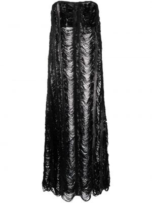 Вечерна рокля с пайети The Mannei черно