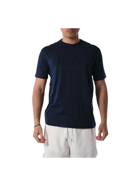 T-shirt aus baumwoll Armani Exchange blau