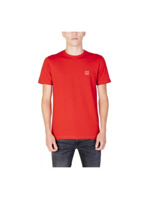 T-shirt large Boss rouge