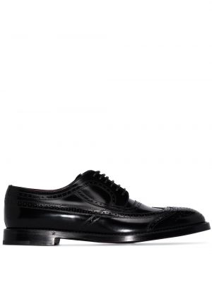 Leder brogue Dolce & Gabbana schwarz