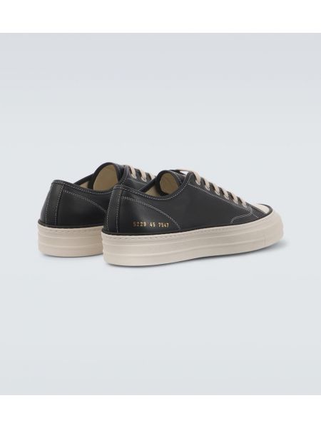 Deri sneaker Common Projects siyah