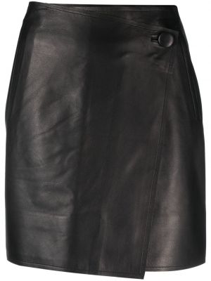 Kožna suknja By Malene Birger crna