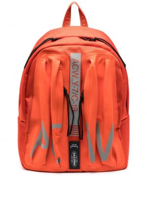 Pomarańczowy plecak z nadrukiem A-cold-wall*