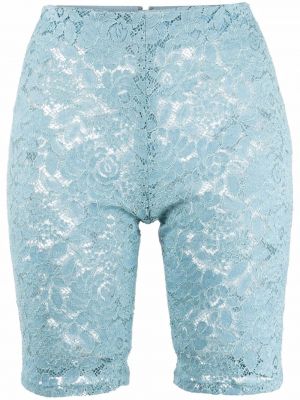 Blonder floral biker shorts Stella Mccartney blå