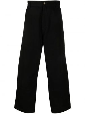 Kalhoty s nízkým pasem relaxed fit Carhartt Wip černé
