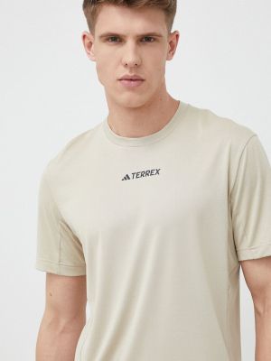 Тениска с дълъг ръкав Adidas Terrex бежово