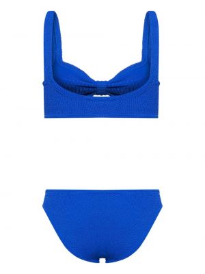 Bikini mit schleife Hunza G blau