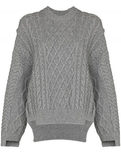 Oversize пуловер Stella Mccartney сиво