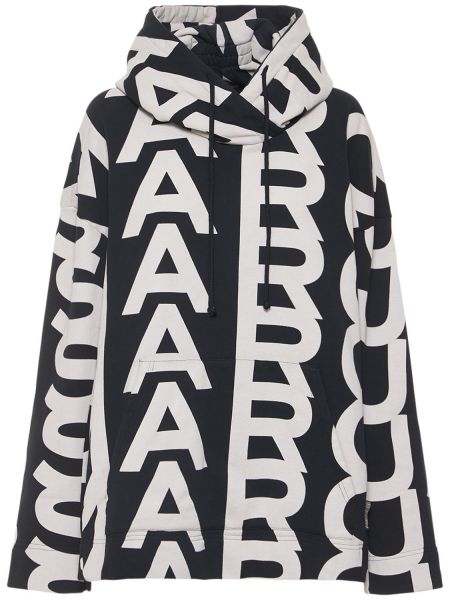 Oversized hoodie Marc Jacobs svart