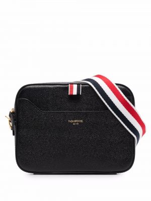 Stripete mini bag Thom Browne svart