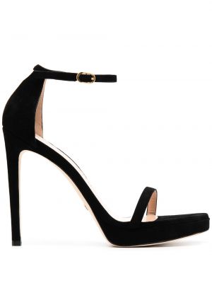 Sandale na petu Stuart Weitzman crna