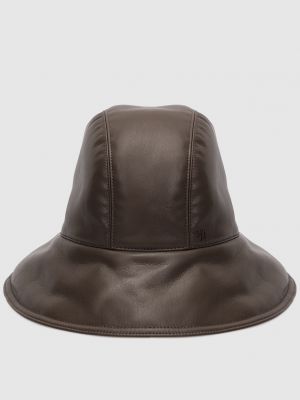 Коричневая шляпа Nanushka
