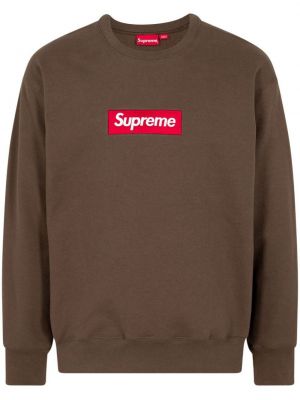 Sweatshirt mit rundhalsausschnitt Supreme braun