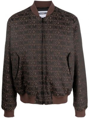 Giacca bomber con stampa Moschino
