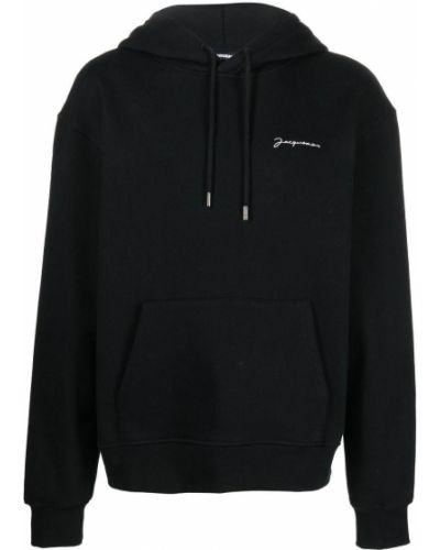 Hoodie med broderi Jacquemus svart