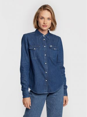 Koszula jeansowa Western L45SCLKS 112321164 Granatowy Regular Fit Lee