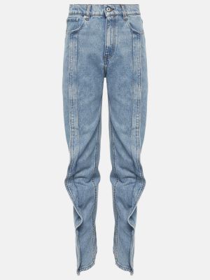 Slim fit skinny džíny s vysokým pasem Y/project modré