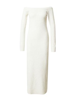 Плетена рокля Weekday бяло