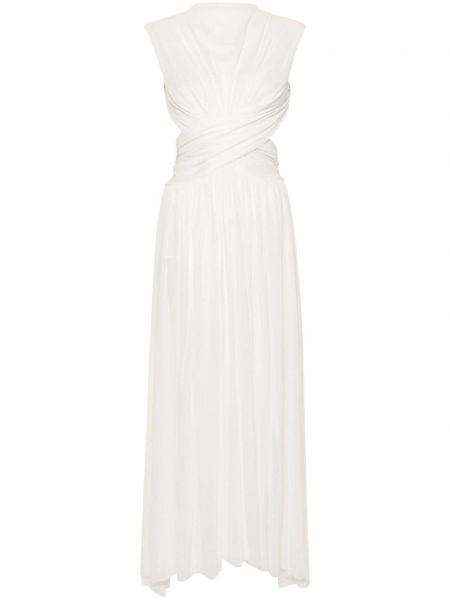 Φόρεμα με σκίσιμο Philosophy Di Lorenzo Serafini λευκό