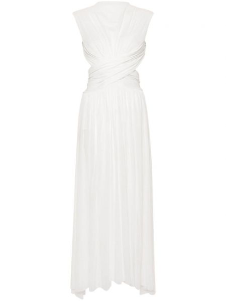 Robe fendue Philosophy Di Lorenzo Serafini blanc