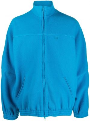 Oversized fleece αντιανεμικό μπουφάν Balenciaga μπλε