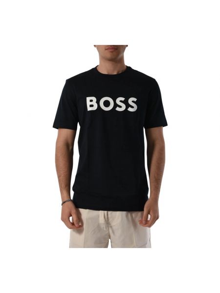 T-shirt aus baumwoll Hugo Boss blau