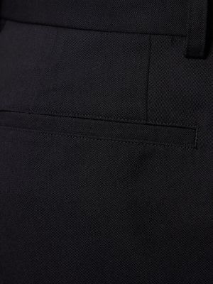 Pantalon en laine large Noir Kei Ninomiya noir