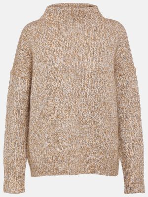 Vlnený sveter z alpaky Vince béžová