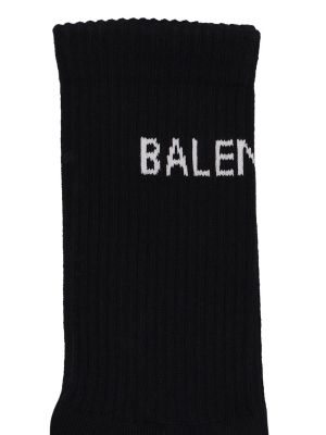Памучни спортни чорапи Balenciaga черно