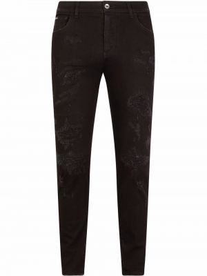 Jeans med normal passform Dolce & Gabbana svart