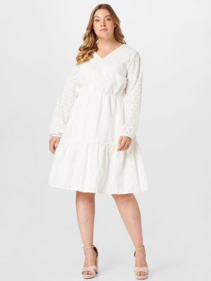 Košeľové šaty Dorothy Perkins Curve biela