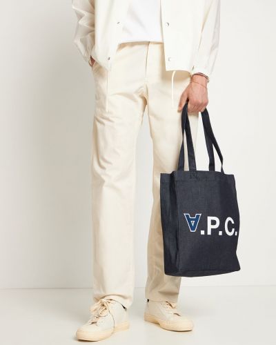 Bavlněná shopper kabelka s potiskem A.p.c.