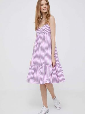 Бавовняна сукня міні Pennyblack фіолетова