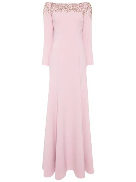 Βραδινό φόρεμα με πετραδάκια Jenny Packham ροζ