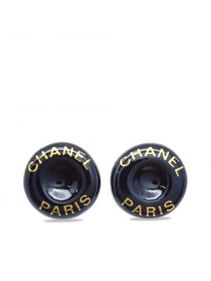 Σκουλαρίκια με κουμπιά με σχέδιο Chanel Pre-owned