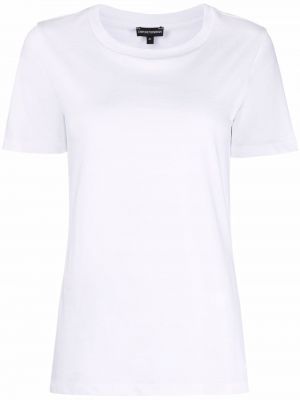 Μπλούζα από ζέρσεϋ Emporio Armani λευκό