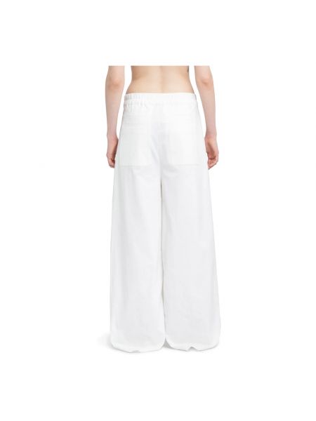Spodnie bawełniane Thom Krom białe