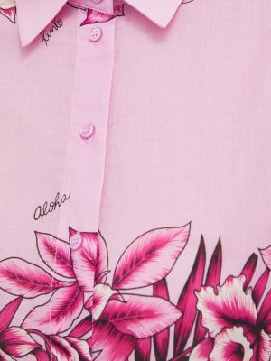Bombažna srajca Pinko roza