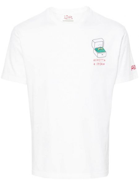 T-shirt aus baumwoll Mc2 Saint Barth weiß
