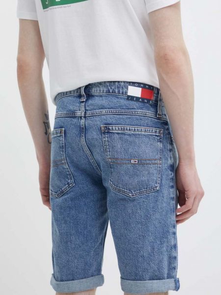Pantaloni scurți din denim Tommy Jeans albastru