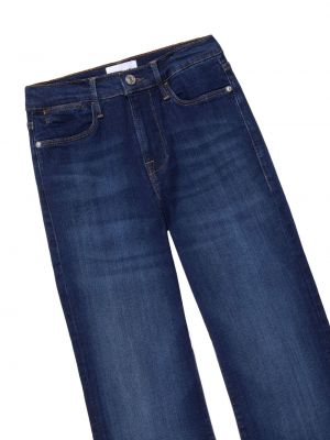 Bavlněné džíny relaxed fit Frame modré