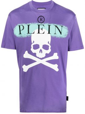 T-skjorte Philipp Plein lilla