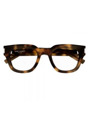 Okulary Saint Laurent brązowe