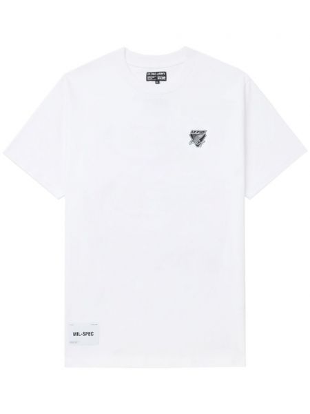 T-shirt en coton à imprimé Izzue blanc