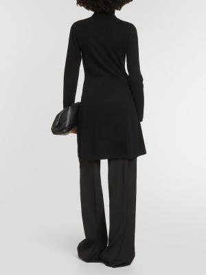 Mini vestido de lana de cachemir con estampado de cachemira Jardin Des Orangers negro
